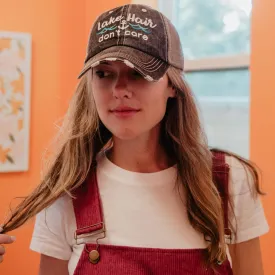 Lake Hair Don't Care Wave Trucker Hat