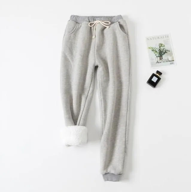 Lamb Velvet Lined Fleece Pants