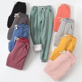 Lamb Velvet Lined Fleece Pants