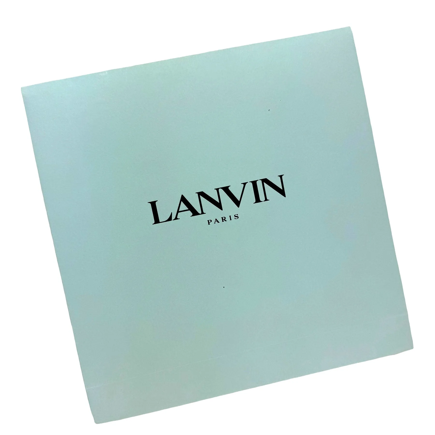 Lanvin Scarf Light Blue Floral Design - Chiffon Silk Shawl