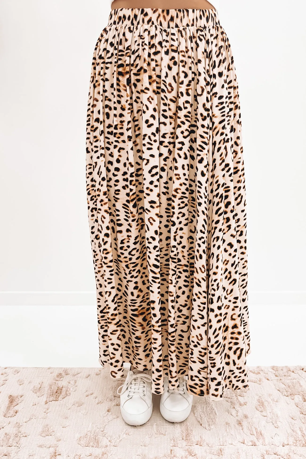 Lara Maxi Skirt Leopard