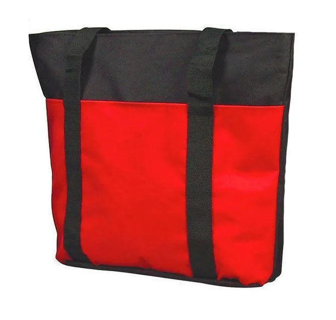 Large Big Reusable Grocery Shopping Bags Totes Outer Pocket Zippered Gym Travel