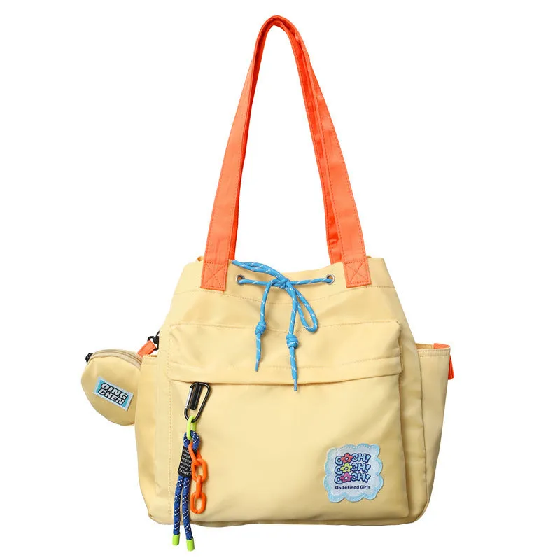 Large capacity shoulder tote bag