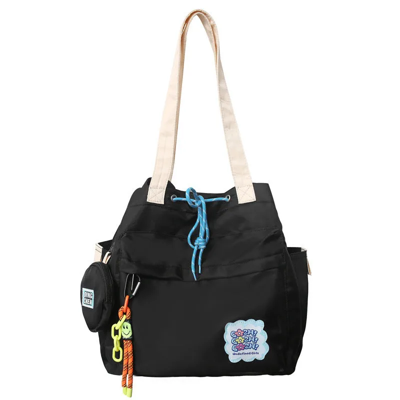 Large capacity shoulder tote bag