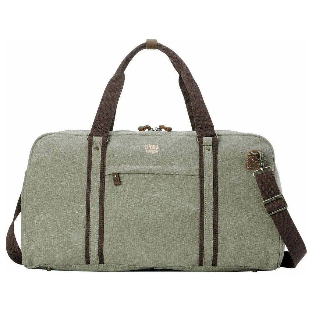 Large Holdall Weekend Bag - Troop Classic Canvas Travel Duffel Bag - 5 Colours