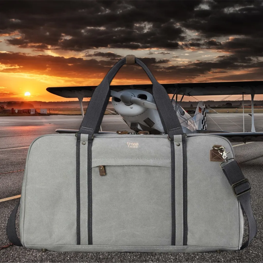 Large Holdall Weekend Bag - Troop Classic Canvas Travel Duffel Bag - 5 Colours