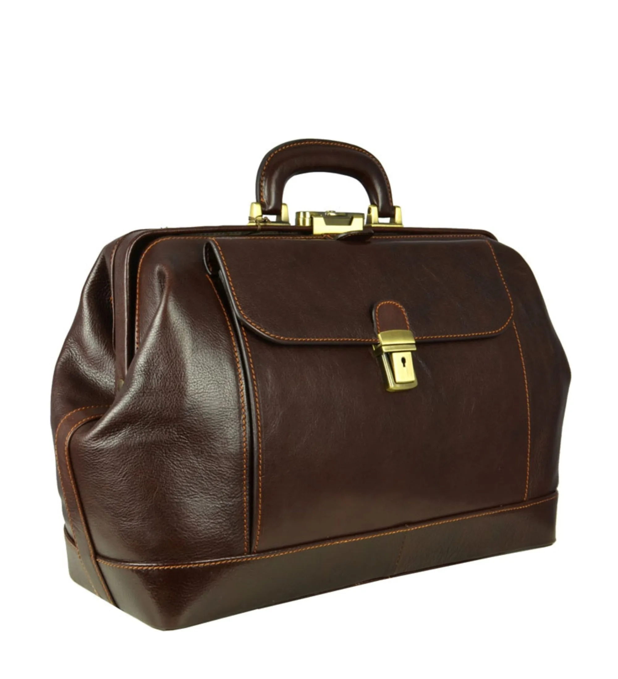 Large Italian Leather Doctor Bag - Hamlet