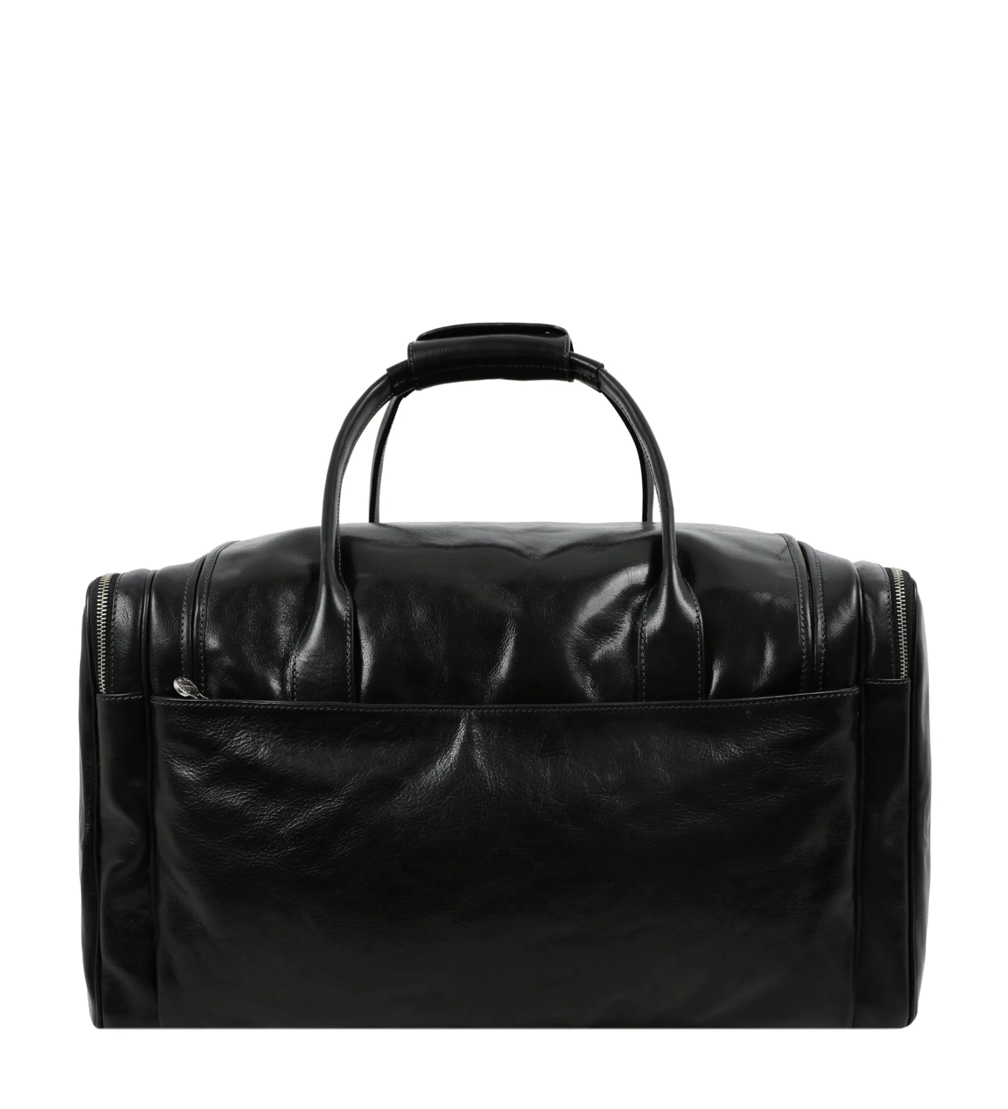 Large Italian Leather Duffel Bag - The Hitchhikers Guide to the Galaxy