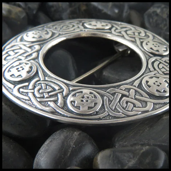 Large Round Celtic Brooch