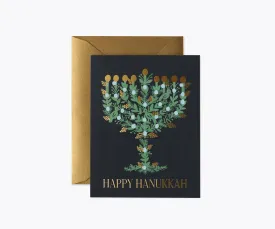 laurel menorah card