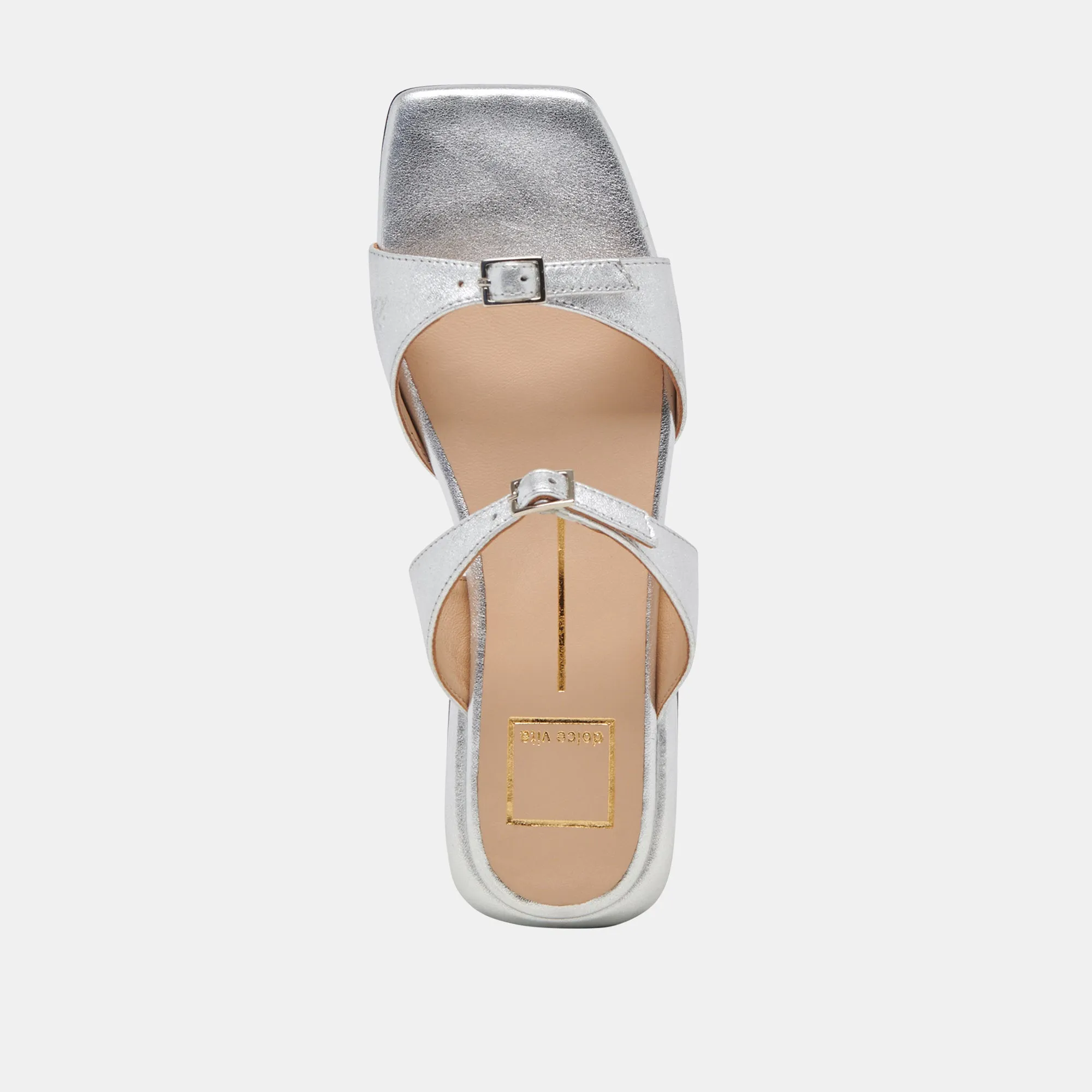 LAVERN SANDALS SILVER METALLIC LEATHER