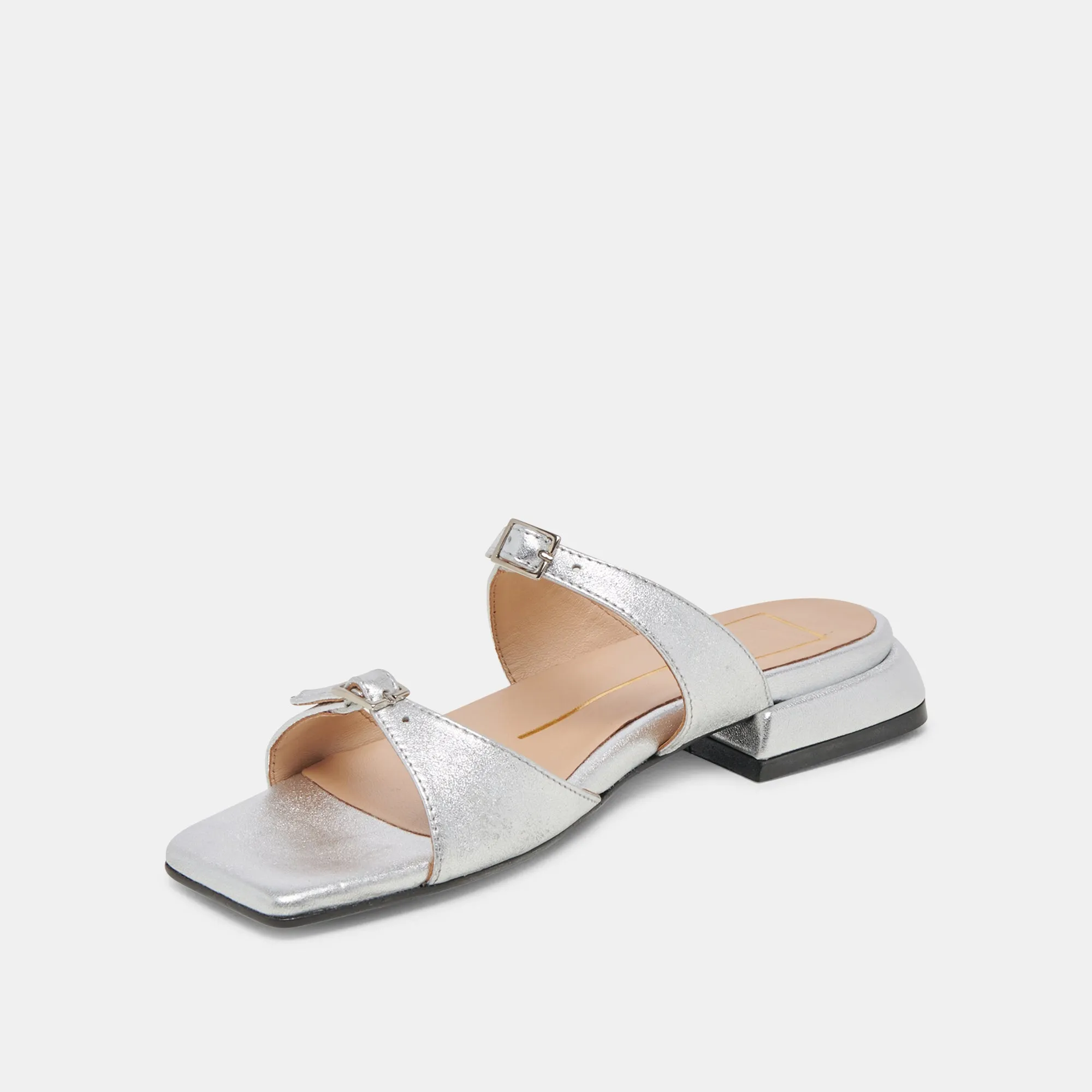 LAVERN SANDALS SILVER METALLIC LEATHER