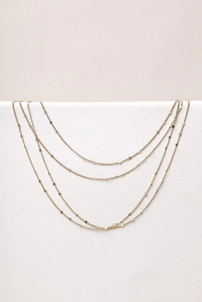 Layered Gold Chain Necklace