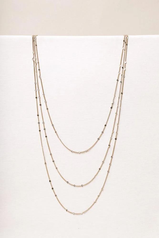 Layered Gold Chain Necklace