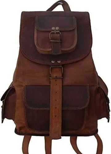 Leather Bag Vintage Handmade Trendy Backpack Bag