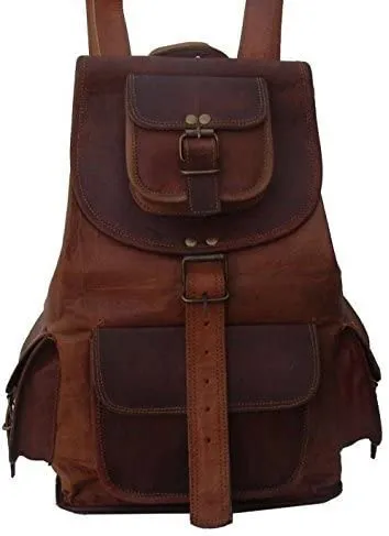 Leather Bag Vintage Handmade Trendy Backpack Bag