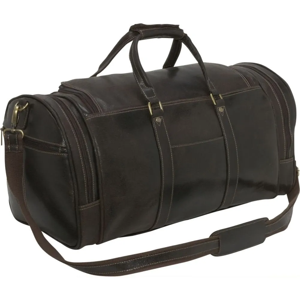 Leather Distressed Leather Overnighter Duffel