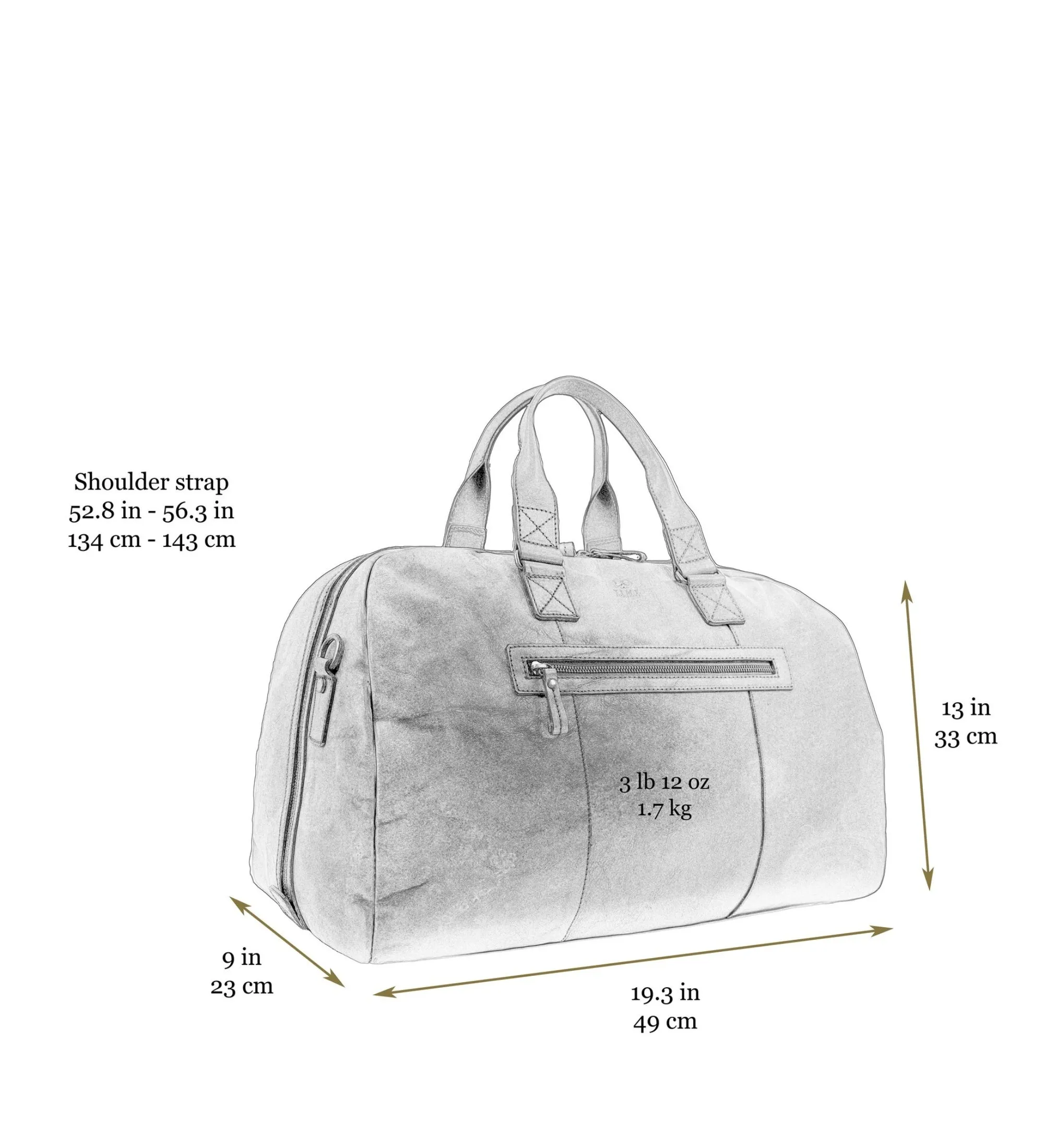 Leather Duffel Bag for Women - The Day of The Locust