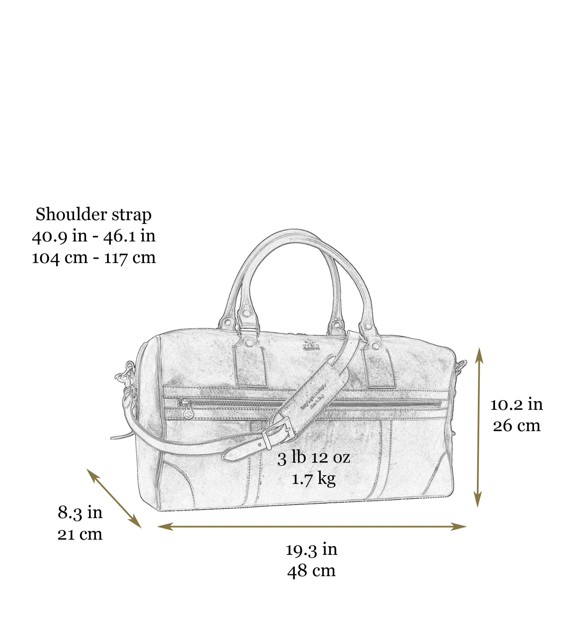 Leather Duffel Bag for Women - To the Lighthouse