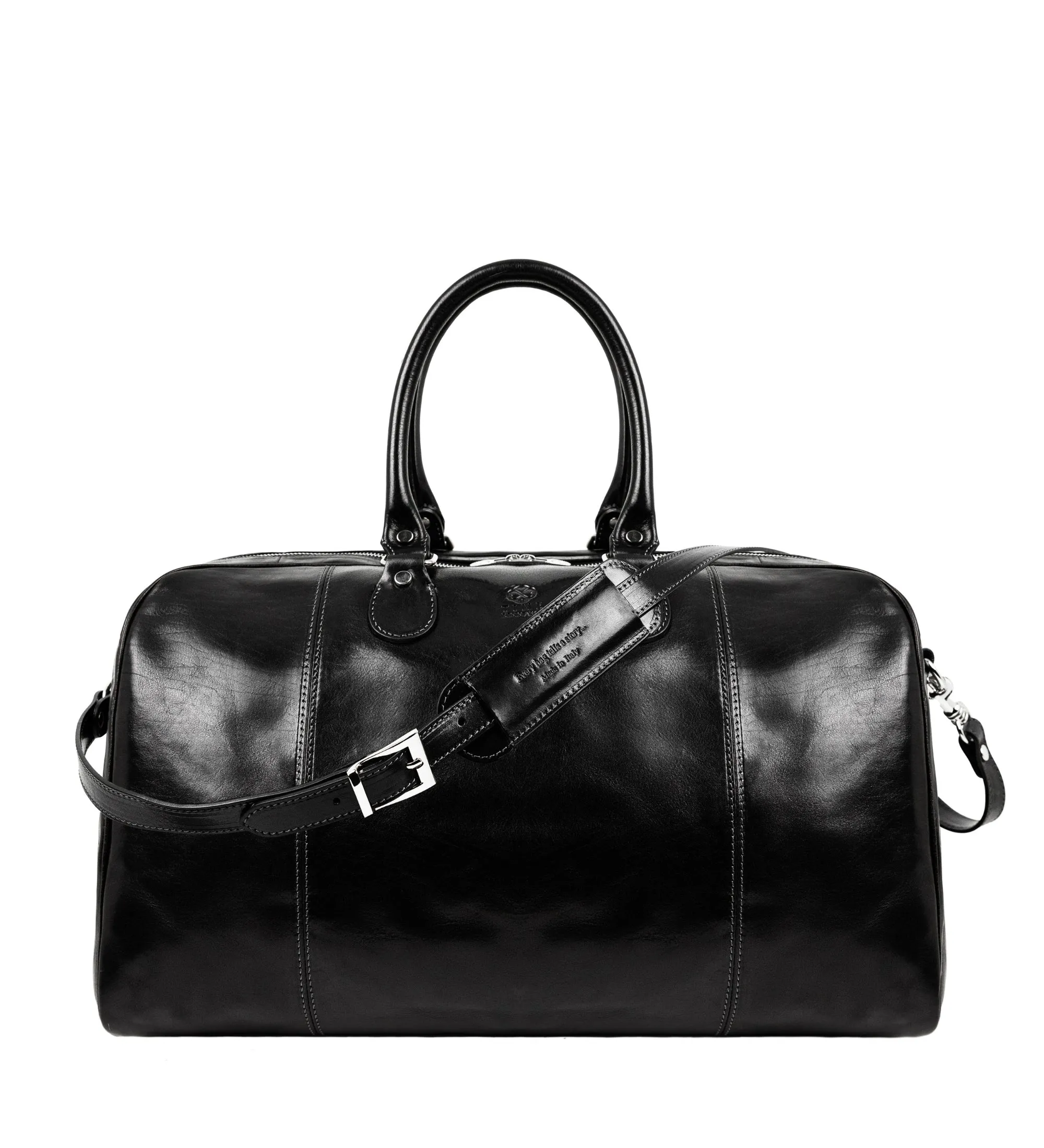 Leather Duffel Bag Weekender Bag - The Count of Monte Cristo