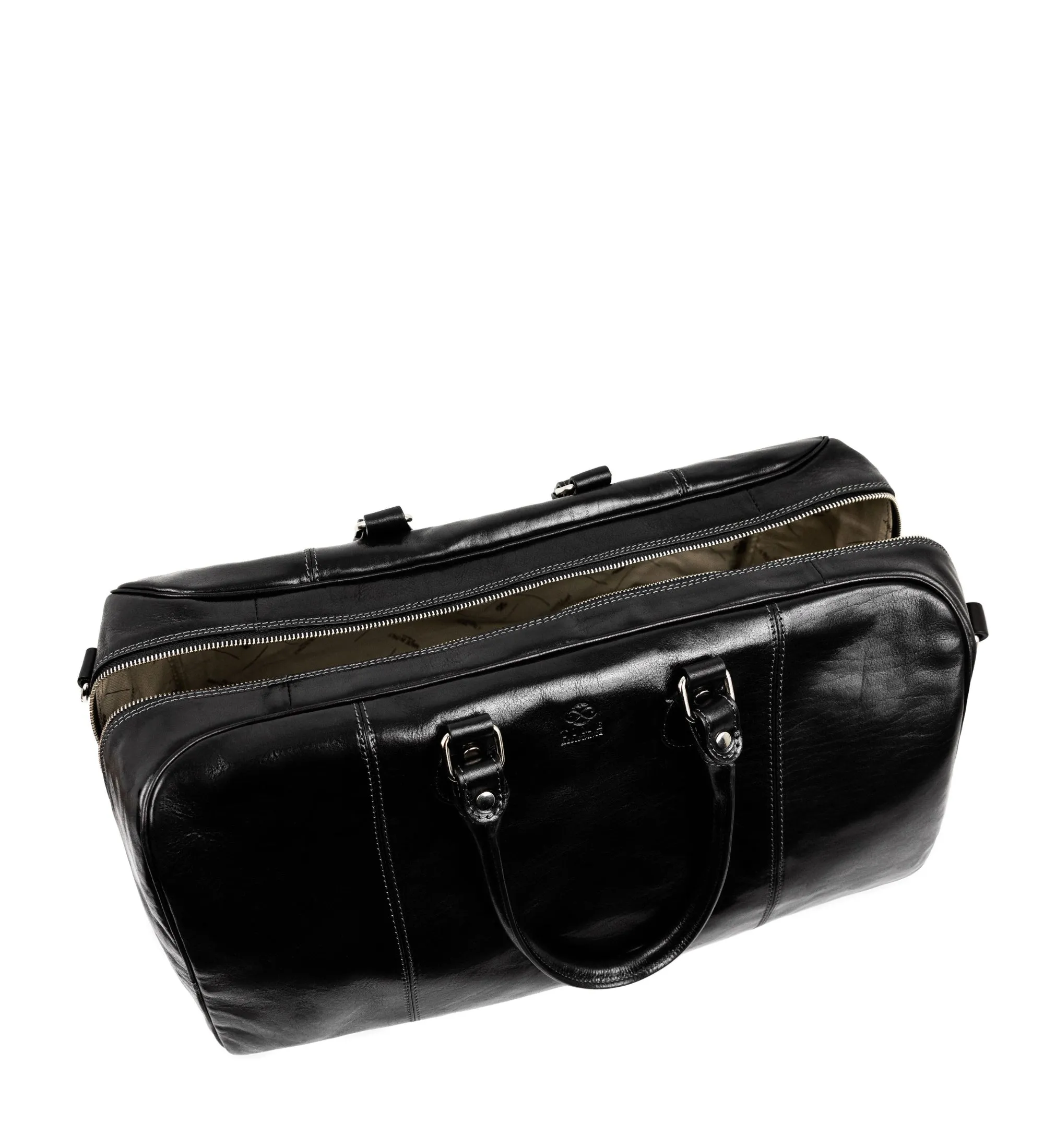 Leather Duffel Bag Weekender Bag - The Count of Monte Cristo