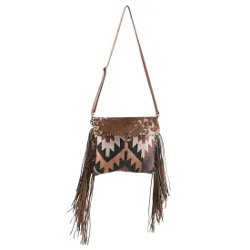 Leather Fringe Crossbody Shoulder Bag