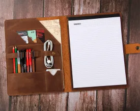 Leather Notepad Holder for A4 Legal Pad Writing Pads