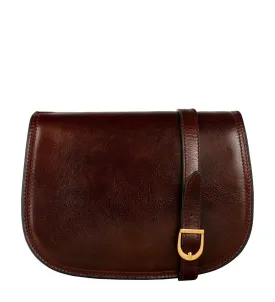 Leather Saddle Bag Cross Body Bag for Women - Moonfleet