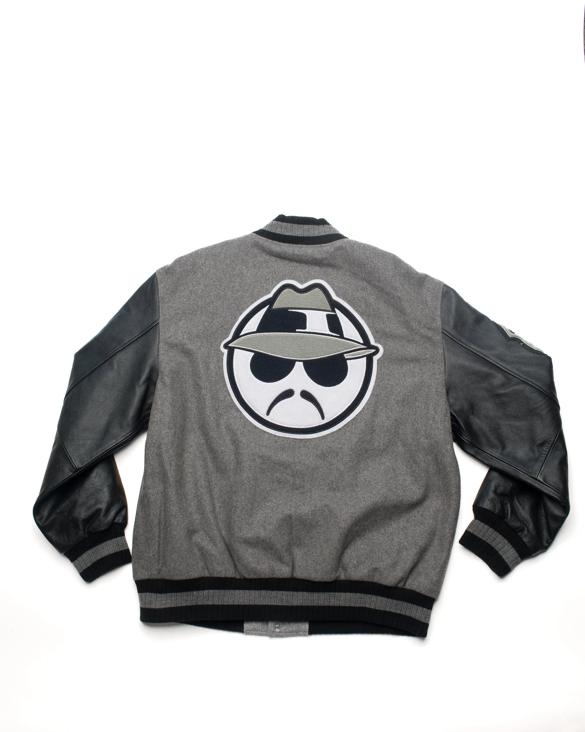 LEATHER SLEEVE VARSITY JACKET