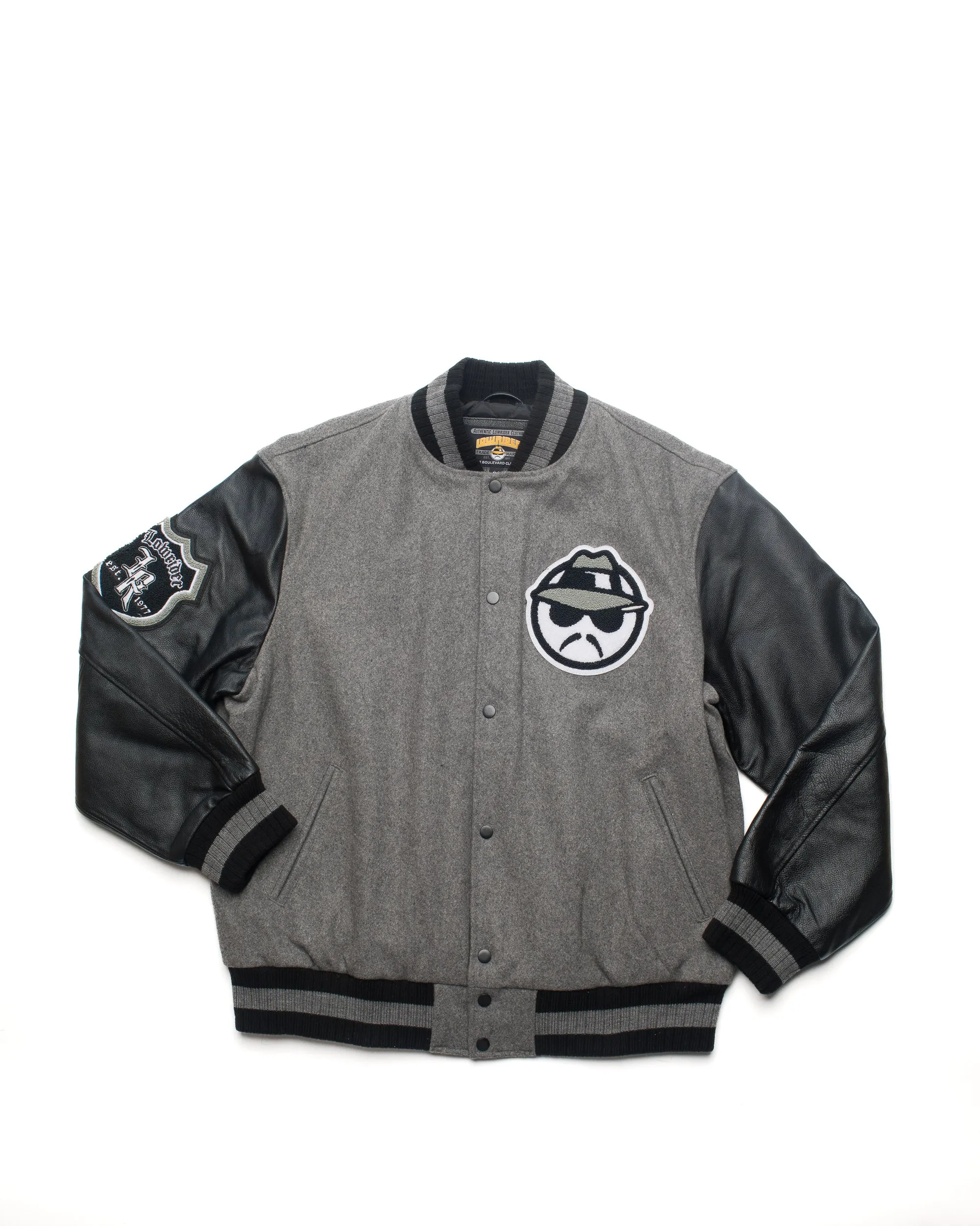 LEATHER SLEEVE VARSITY JACKET