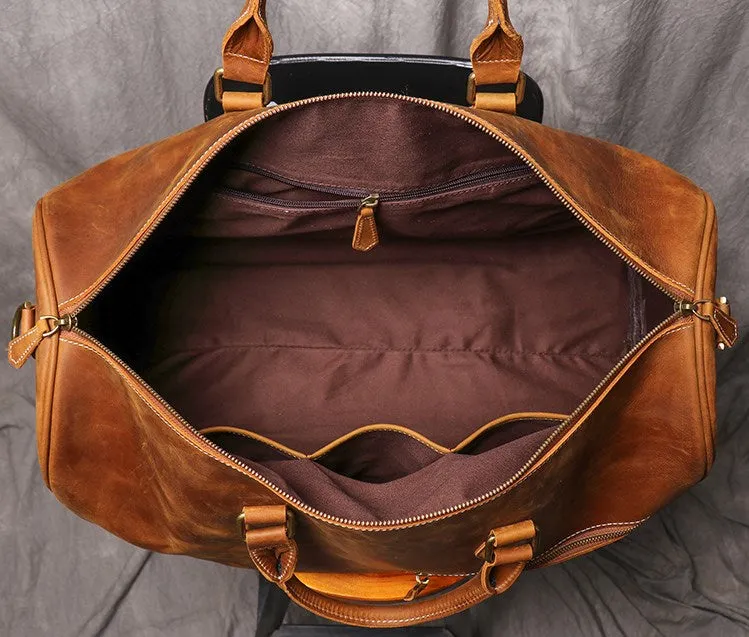 Leather Travel Bag Weekend Bag Duffel Bag Leather Duffle