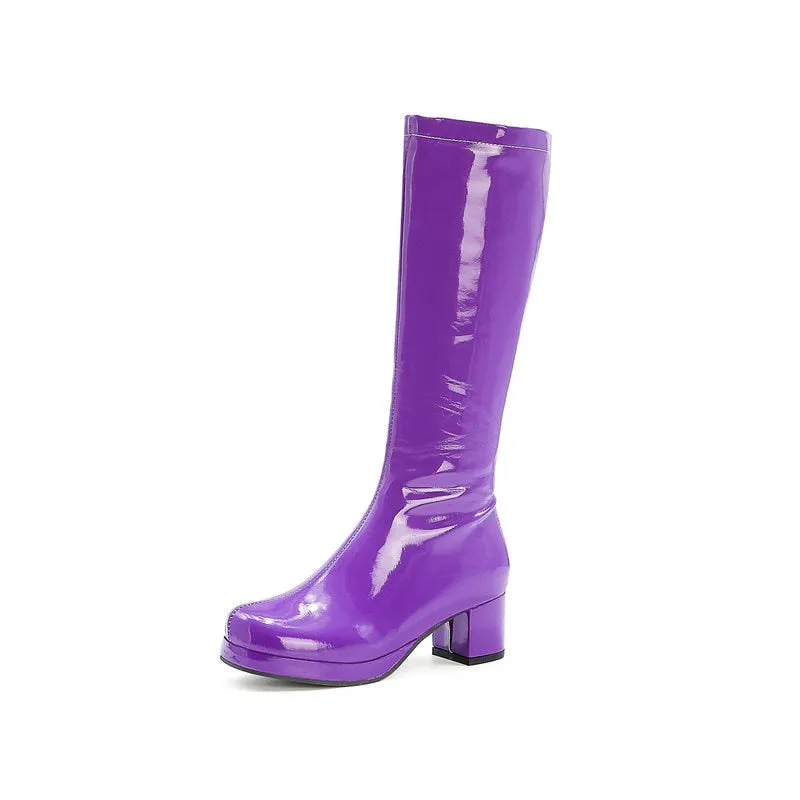 Leather Waterproof Knee High Boots 5-10.5