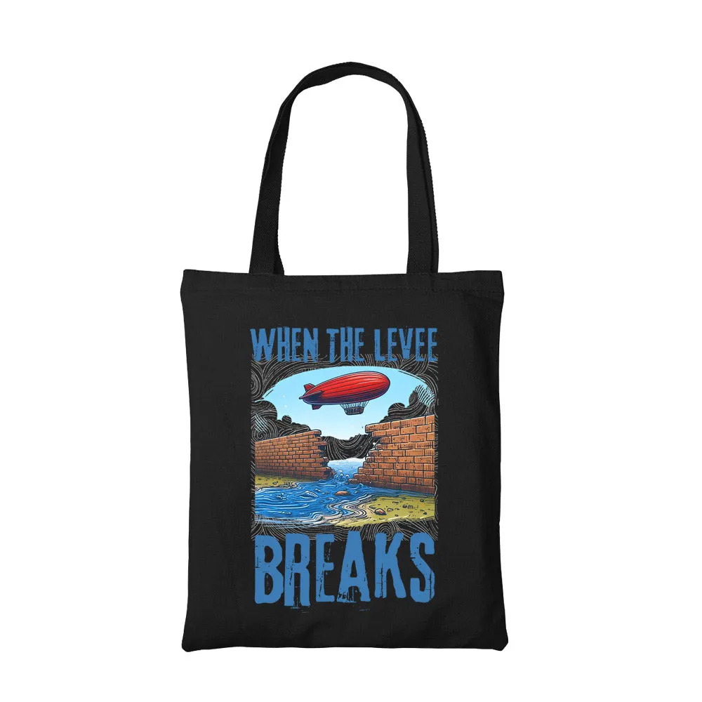 Led Zeppelin Tote Bag - When The Levee Breaks