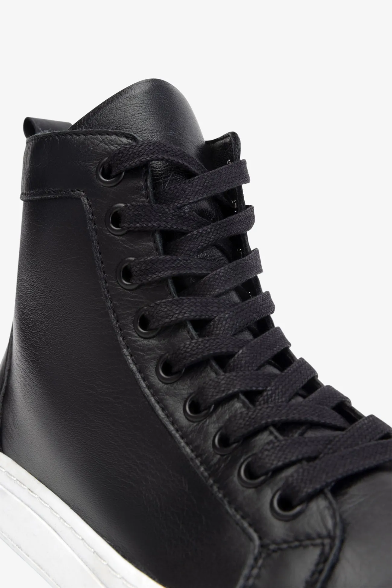 Lee Leather High-Top Sneakers