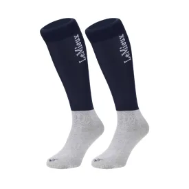 LeMieux Ladies Competition Socks (Twin Pack) - Navy