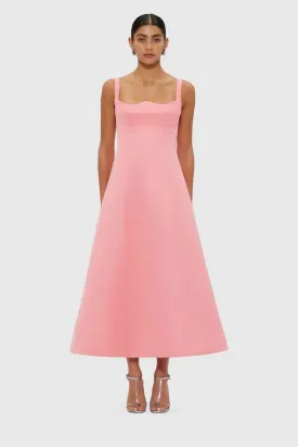 Leo Lin Odette Midi Dress - Strawberry Pink