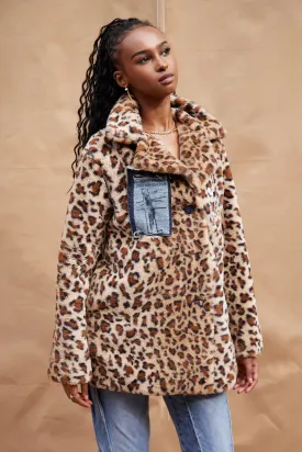 Leopard Faux Fur Coat