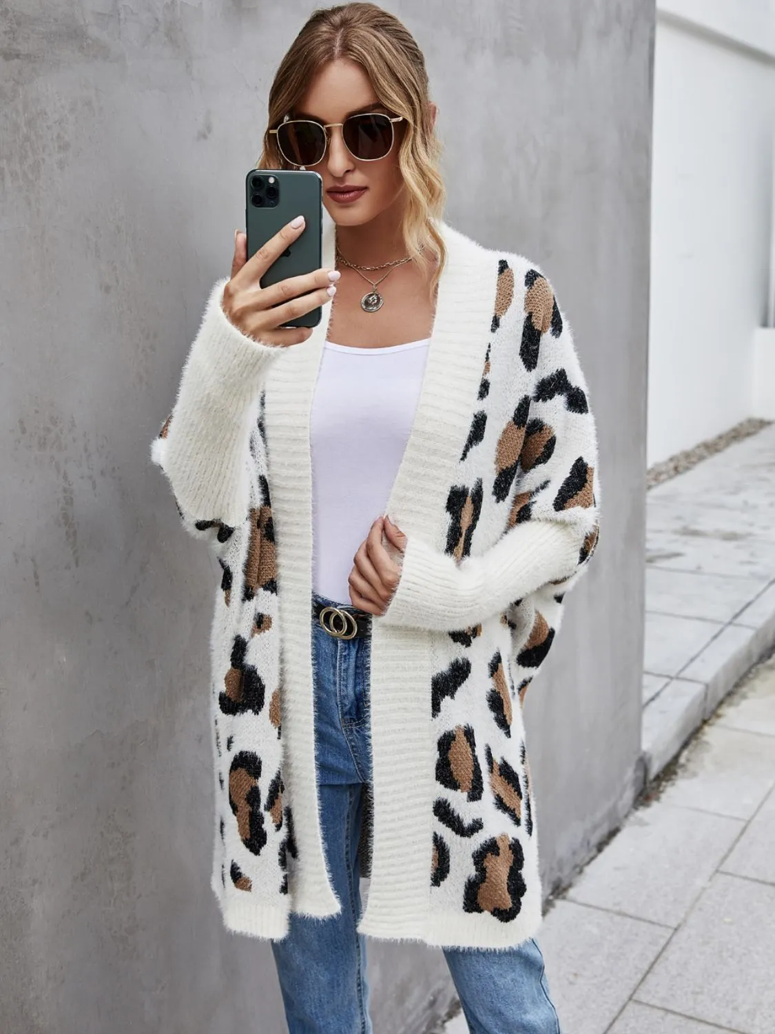 Leopard Fuzzy Cardigan - 3 Colors