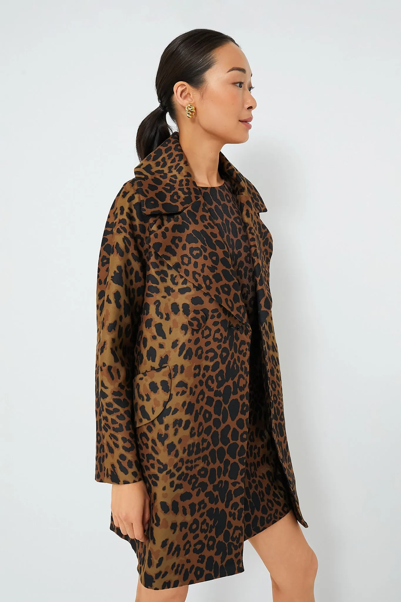 Leopard Harley Peacoat