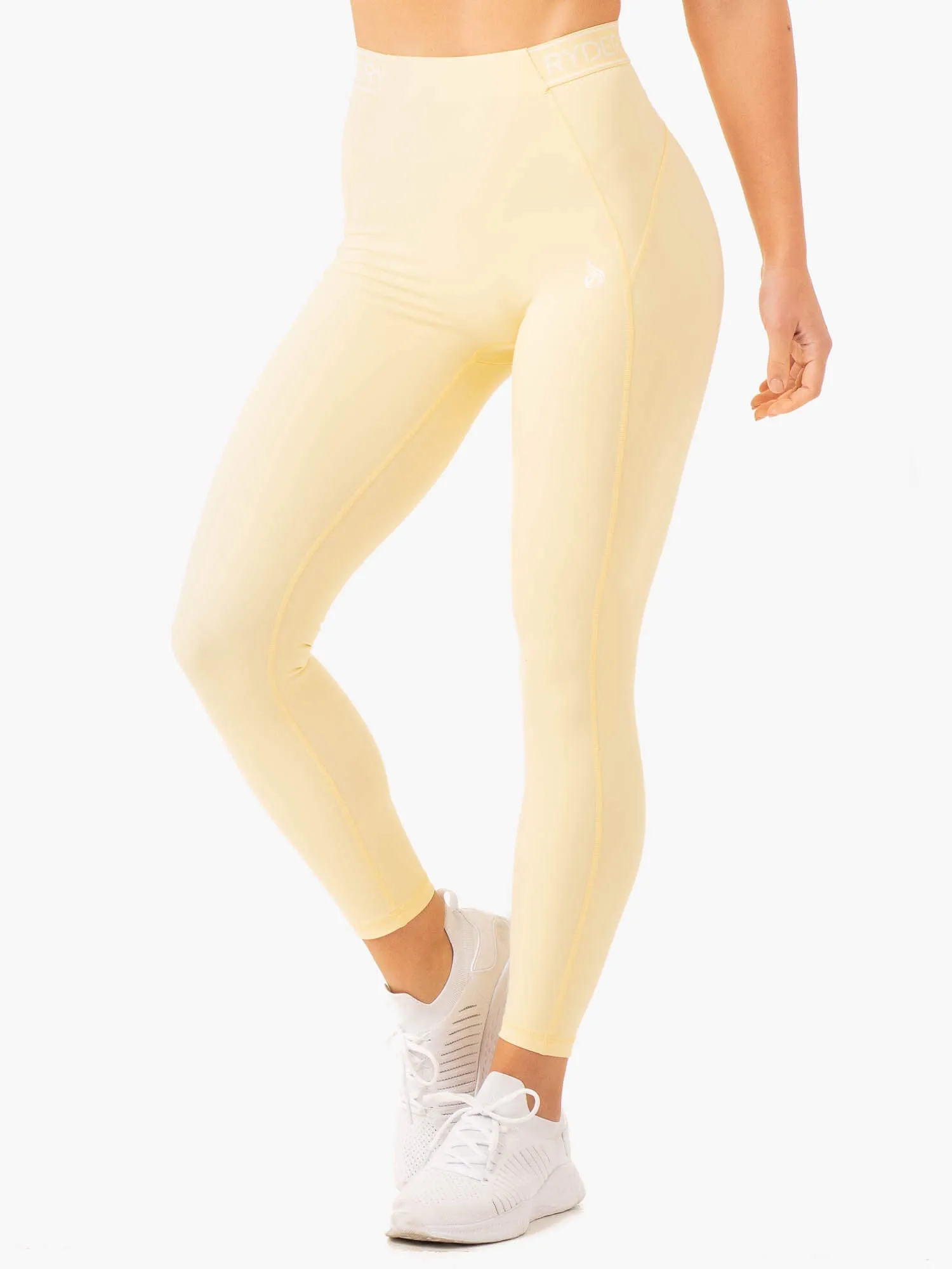 Level Up High Waisted Scrunch Leggings - Butter