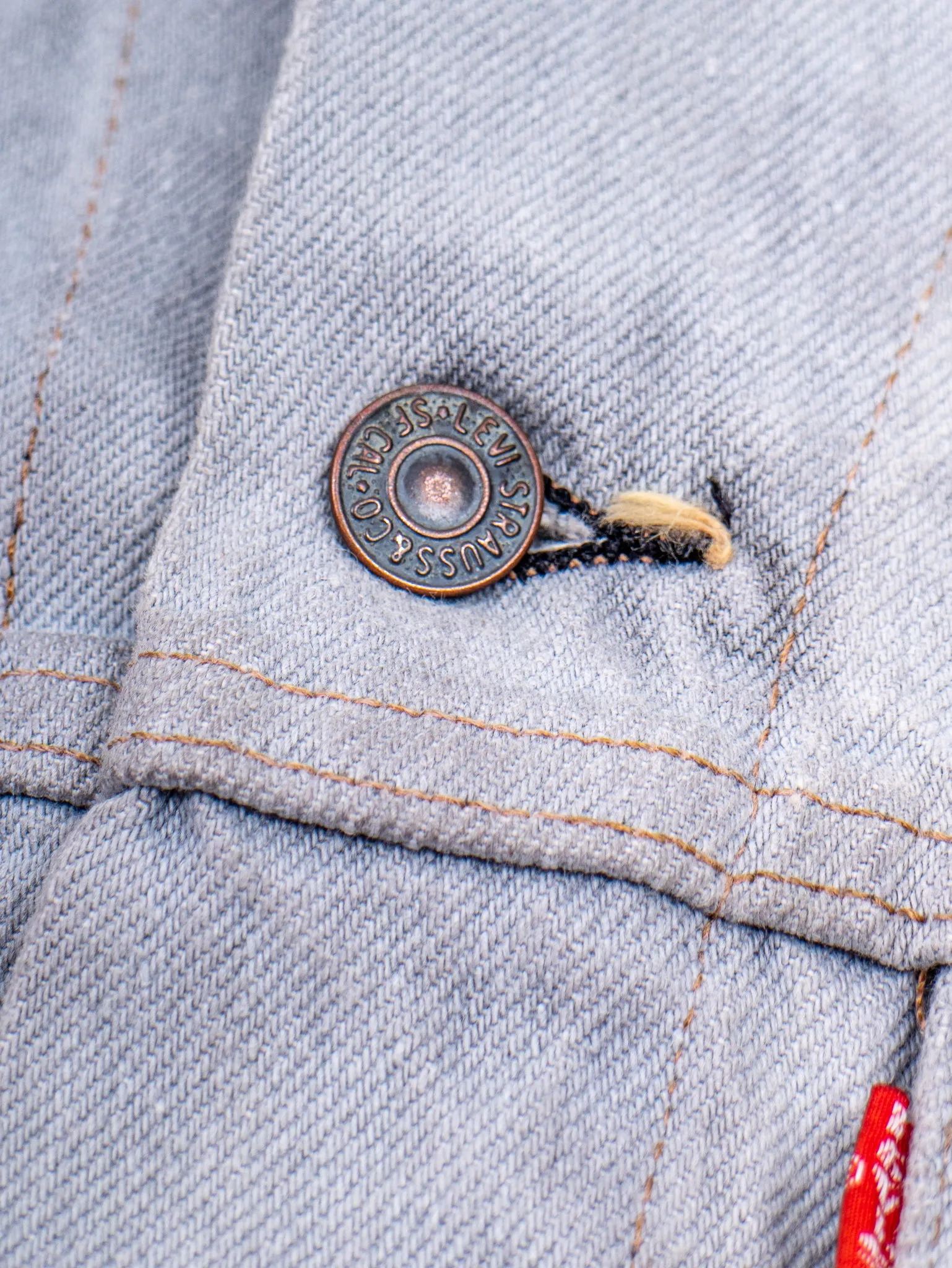 LEVIS overdyed denim trucker jacket