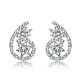 Lierre Flower Loop Earrings