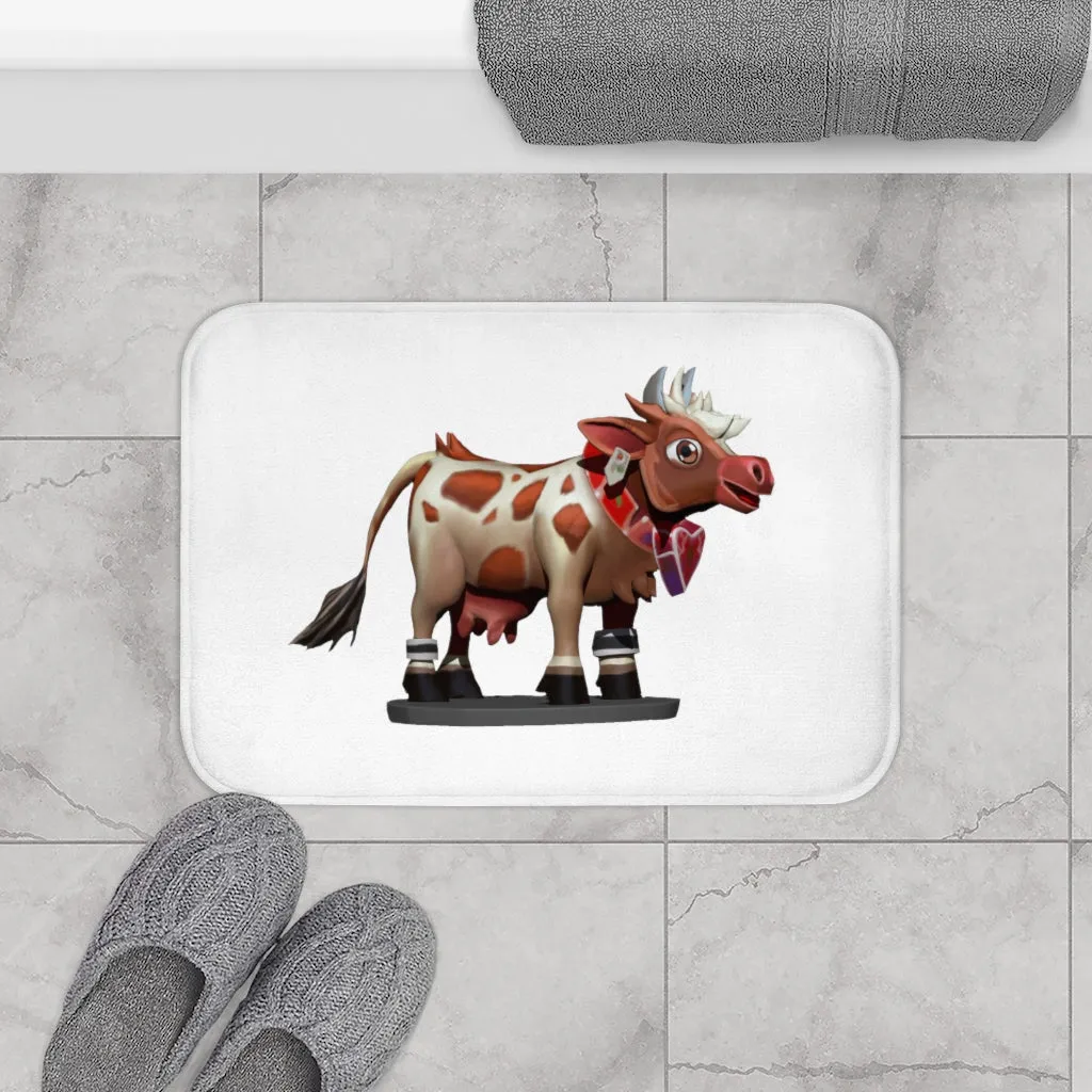 Light Brown Cow Bath Mat