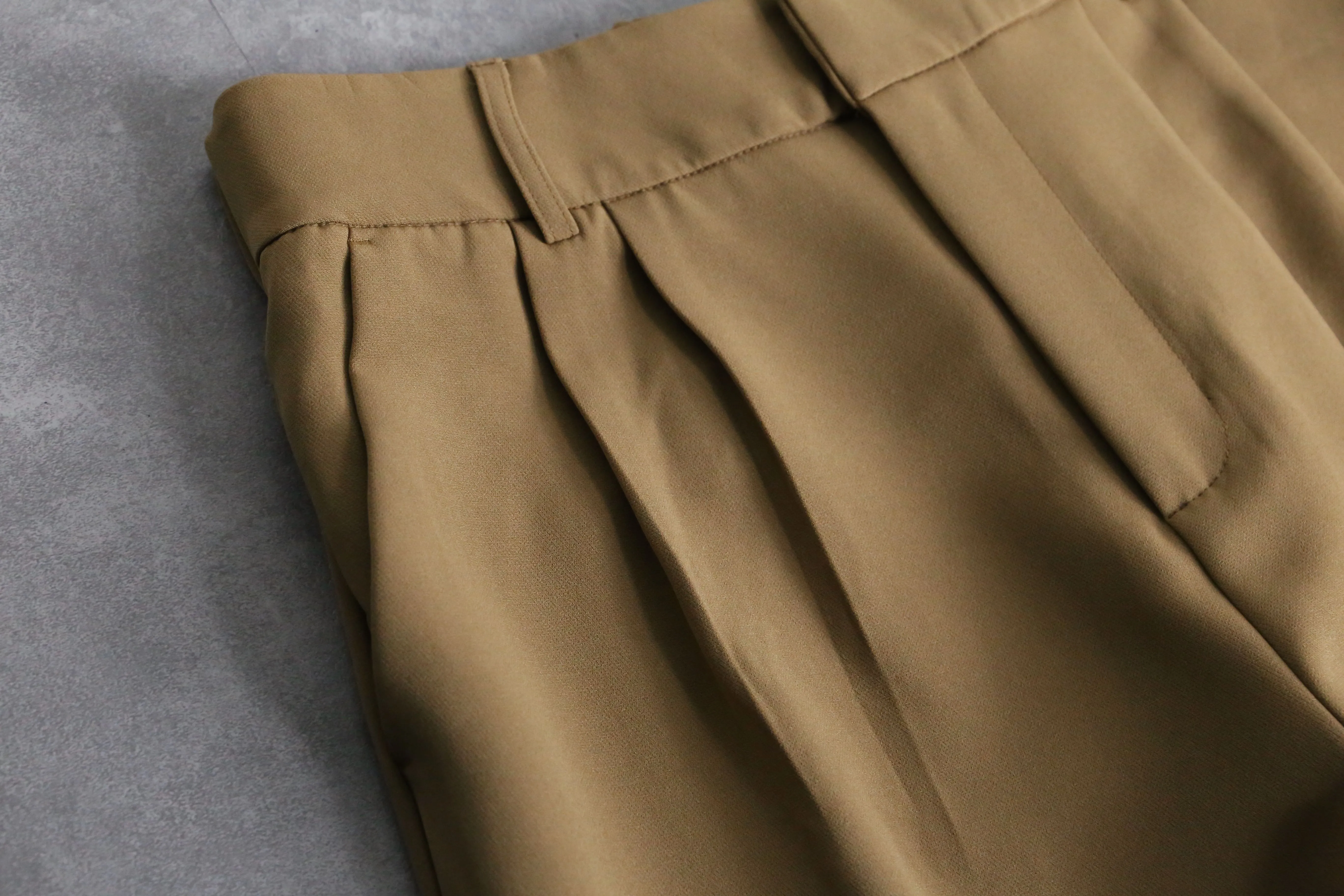 light brown wide straight pants