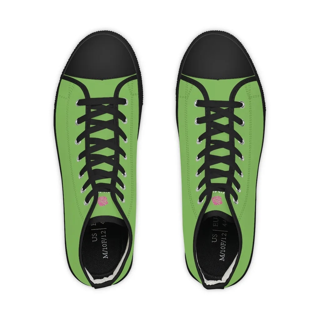 Light Green Men's High Tops, Modern Minimalist Best Men's High Top Sneakers (US Size: 5-14)