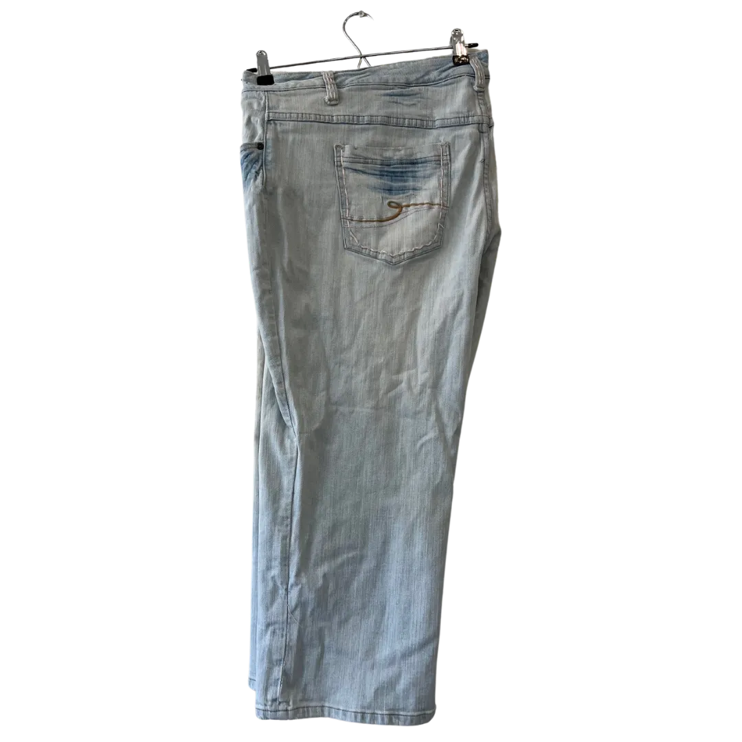 light wash y2k cropped jeans - US 22/24