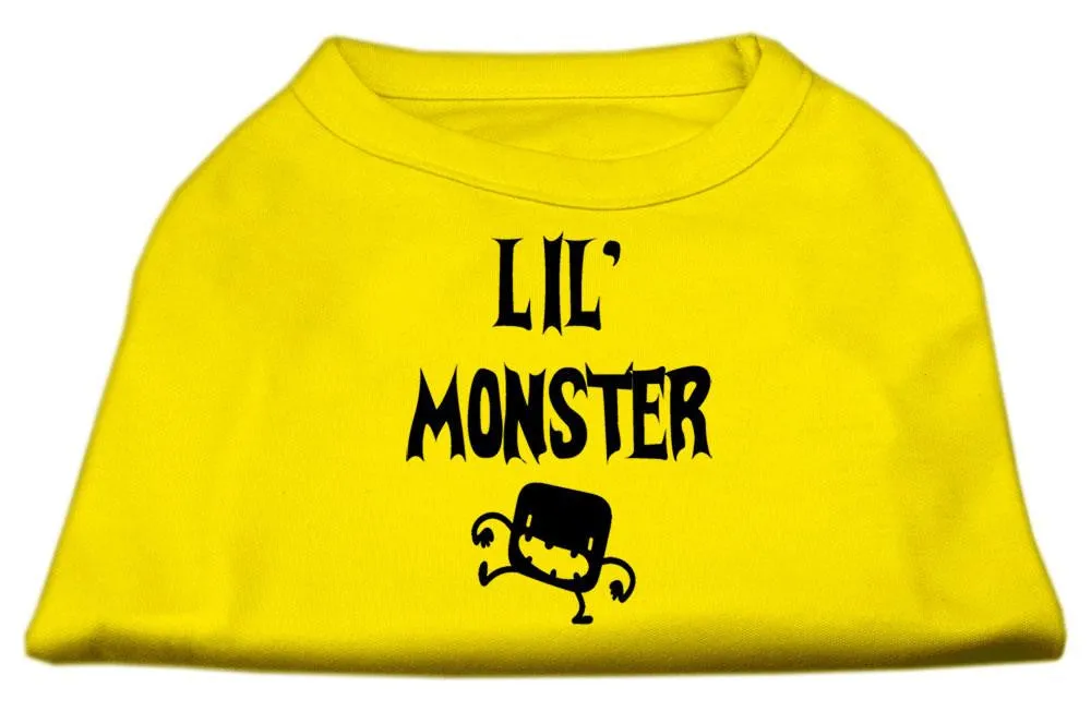 Lil Monster Screen Print Shirts Yellow Lg (14)