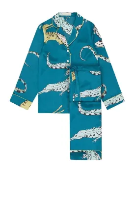 Lila Regal Silk Pajama Set