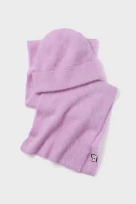 Lilac Cashmere Hat and Scarf Set