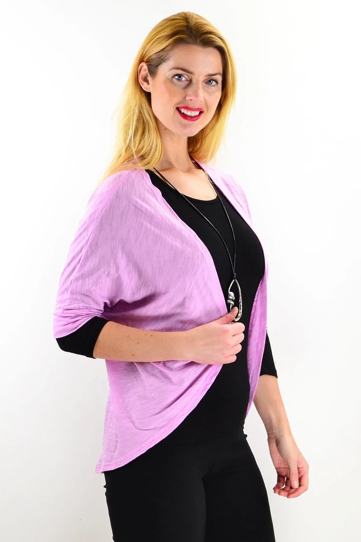 Lilac Mini Shrug Cardigan